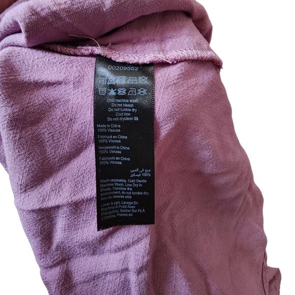 Plus Size Women's Asymmetrical Pink Women's Shirt - Picture 2 of 5